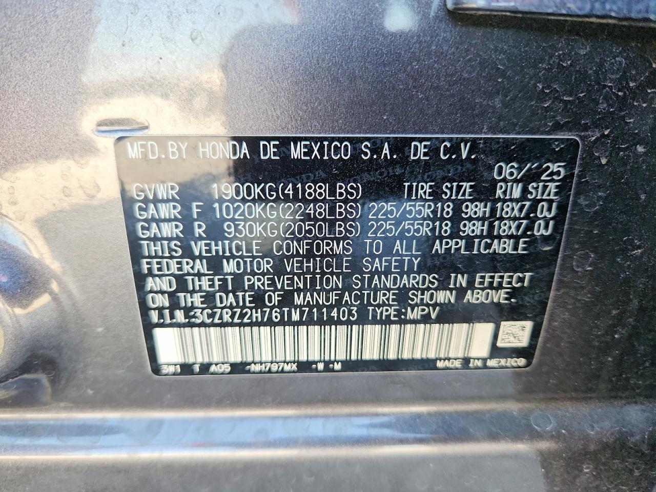 Honda HR-V Exl