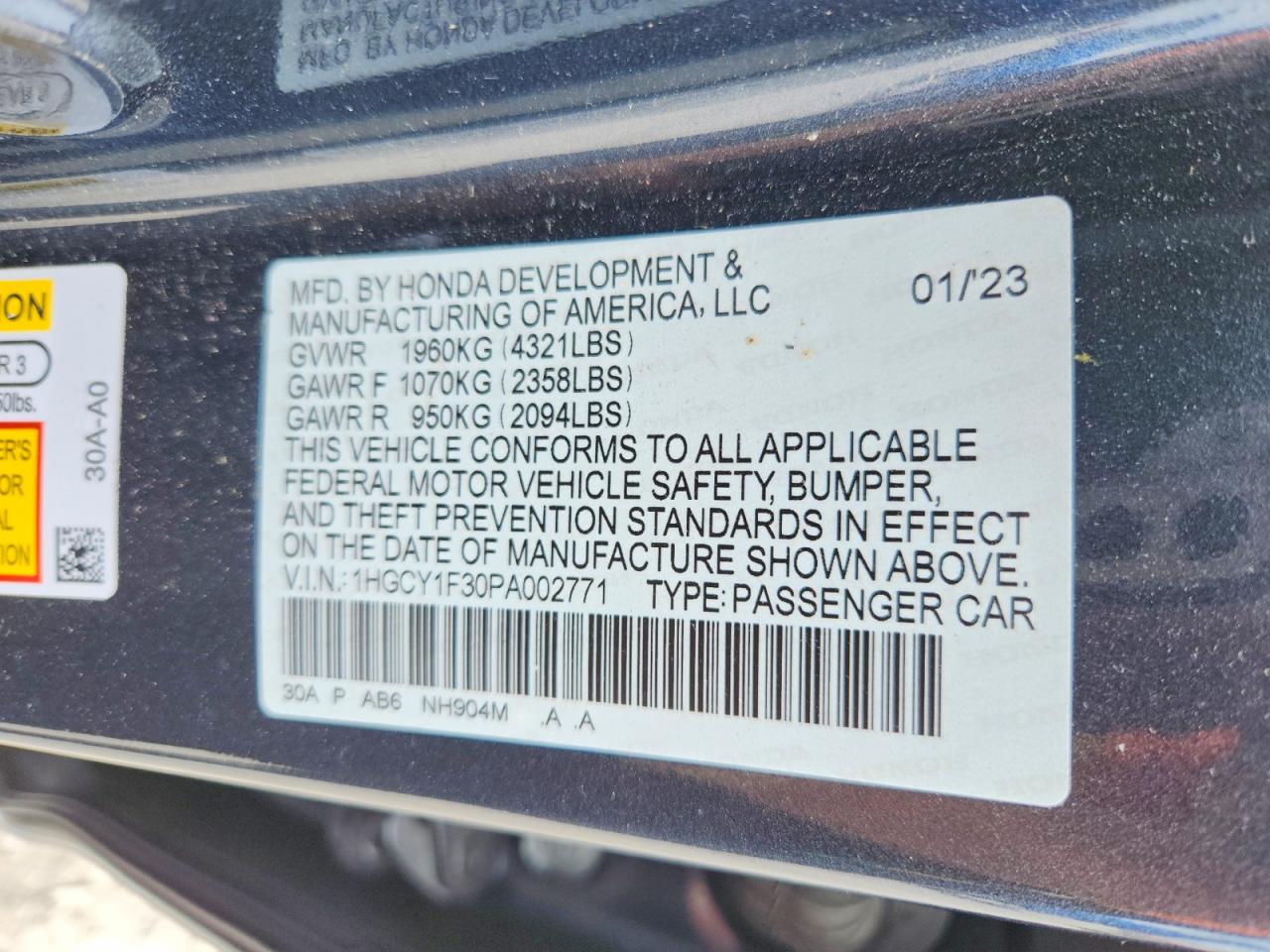 Honda Accord Ex