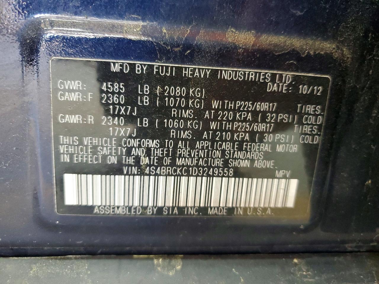 Subaru Outback 2.5i Limited