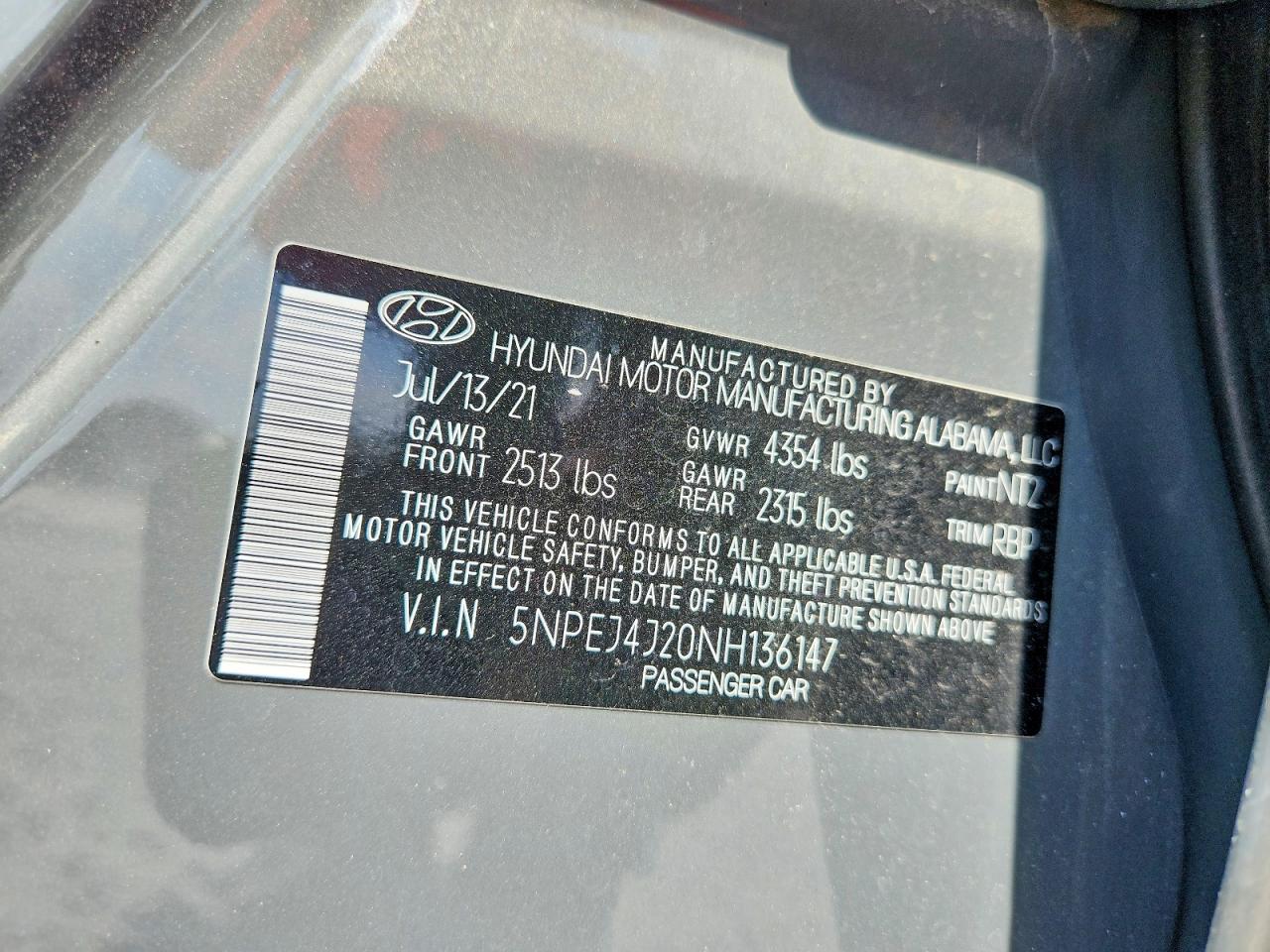 Hyundai SONATA Sel Plus