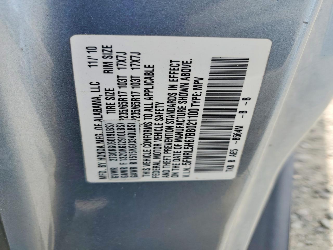 Honda Odyssey Exl