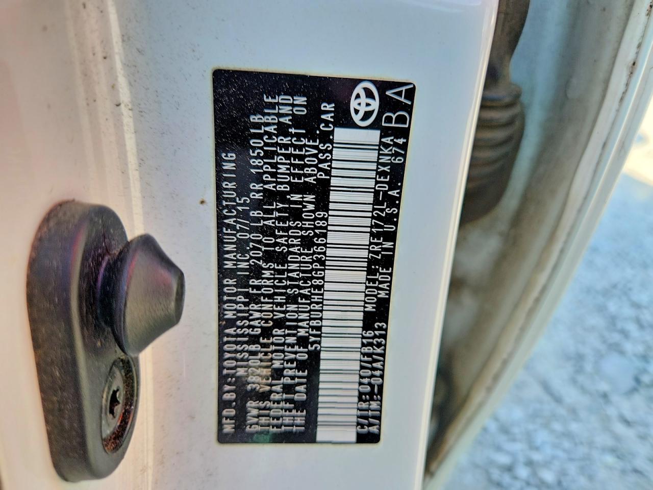 Toyota Corolla Le