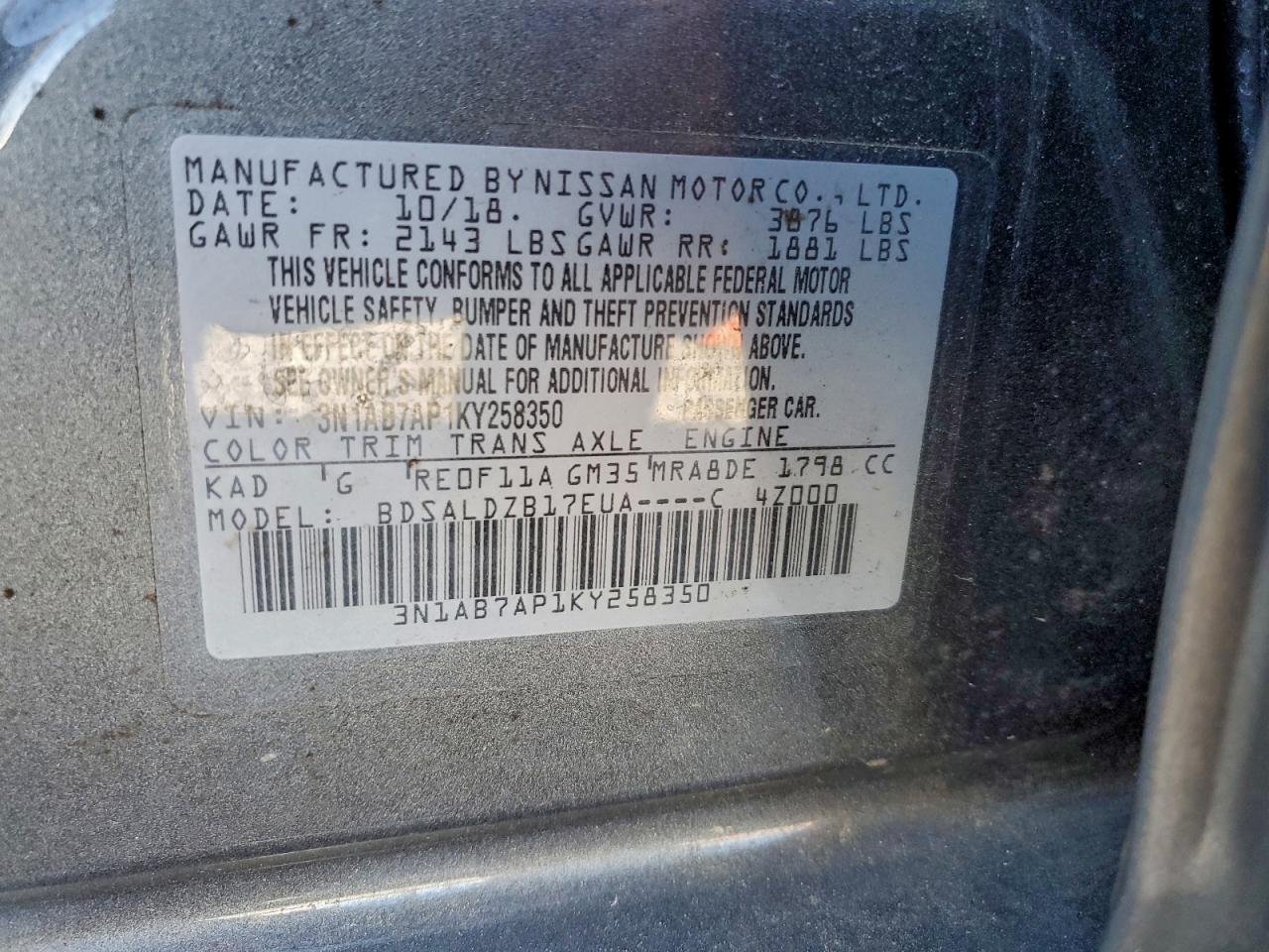 Nissan Sentra Sv