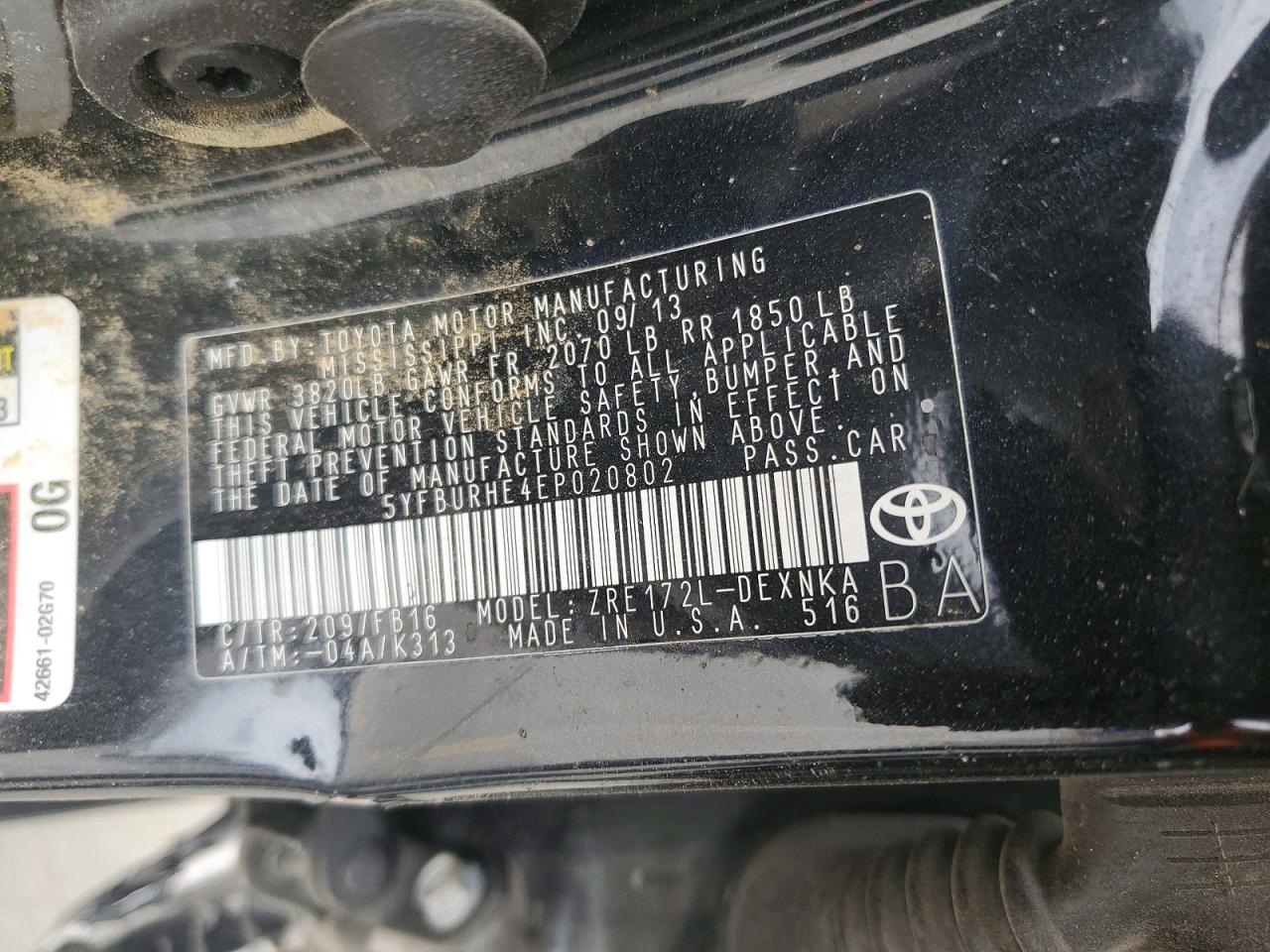 Toyota Corolla Le Plus