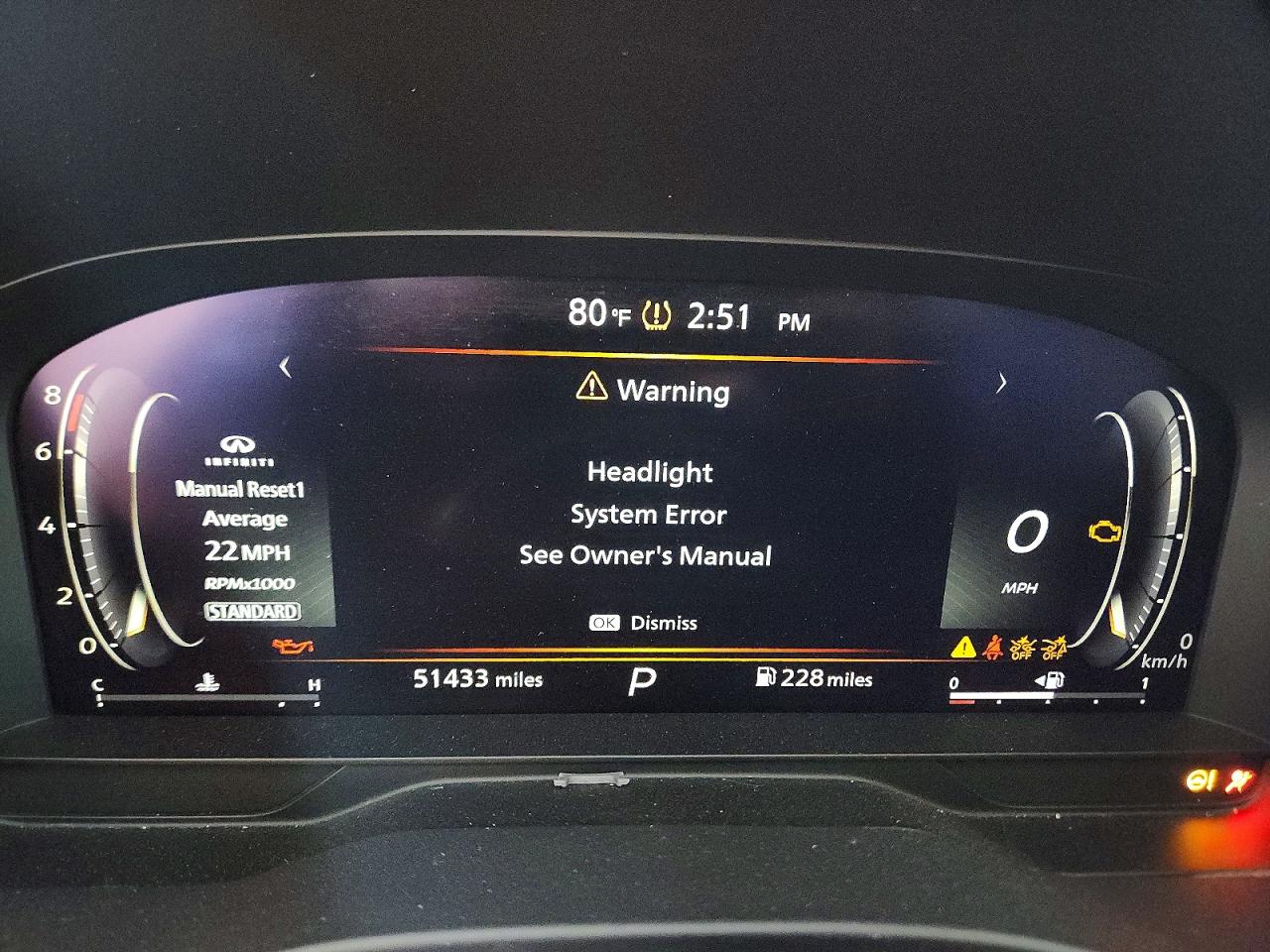 INFINITI Qx Sensory