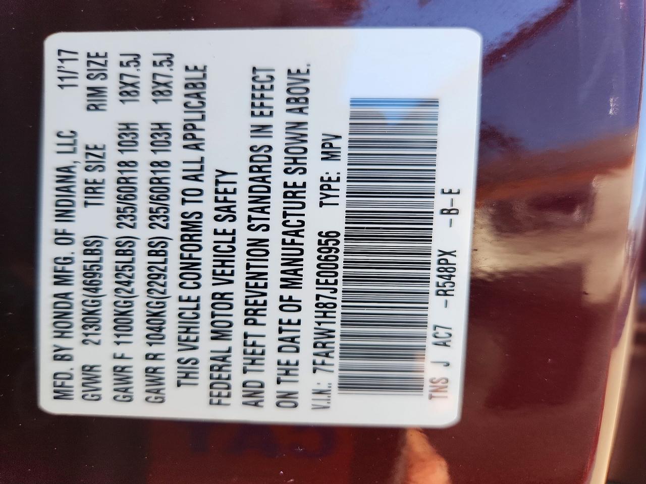 Honda Crv Exl