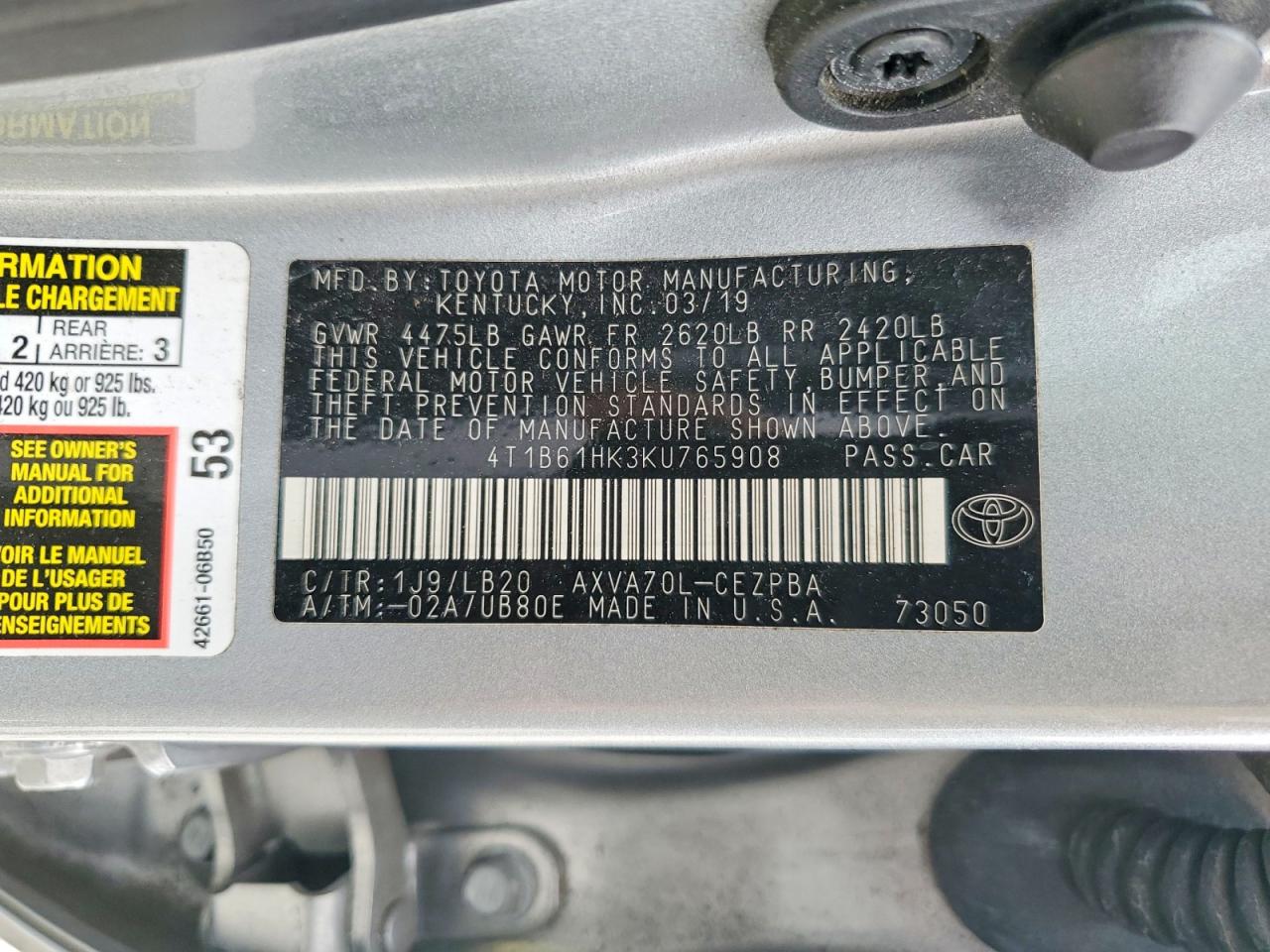 Toyota Camry Xse