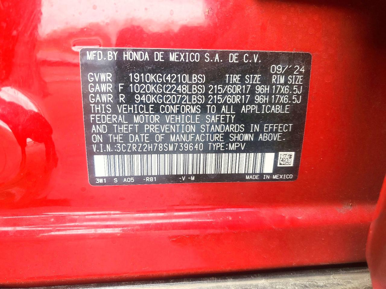Honda HR-V Exl