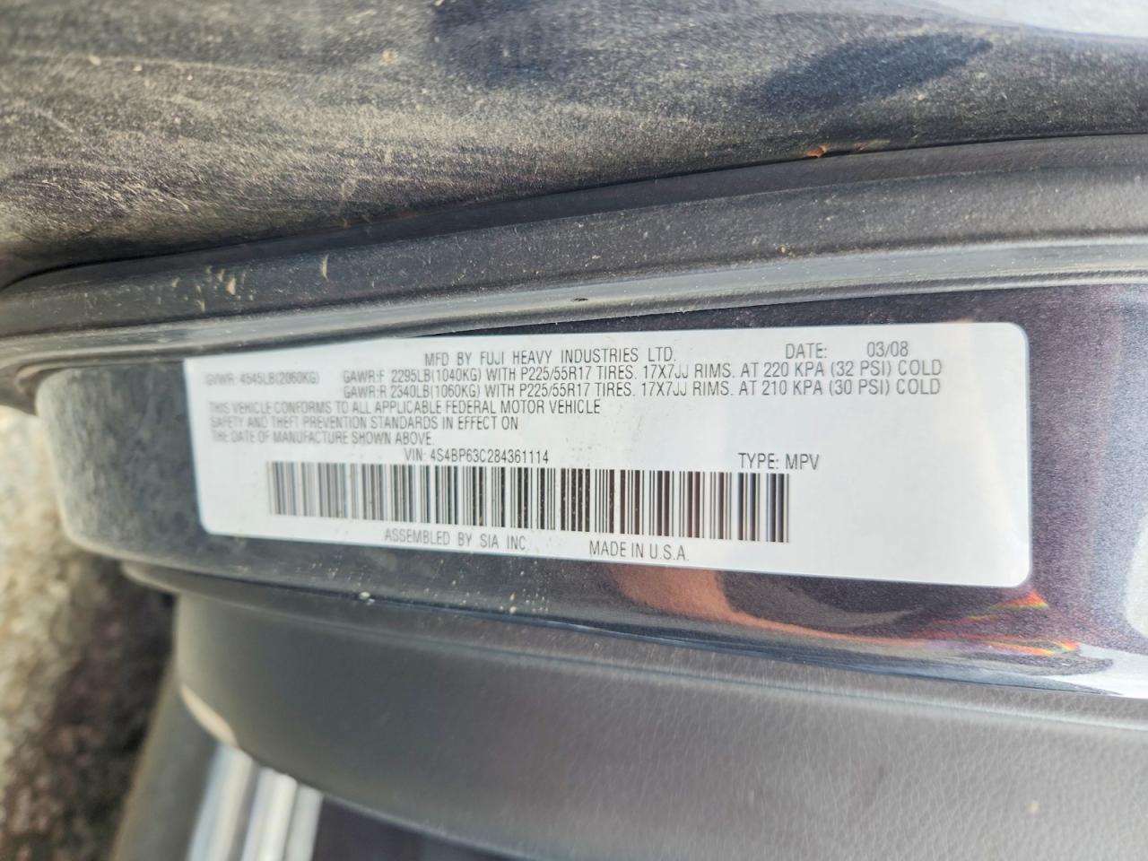 Subaru Outback 2.5xt Limited