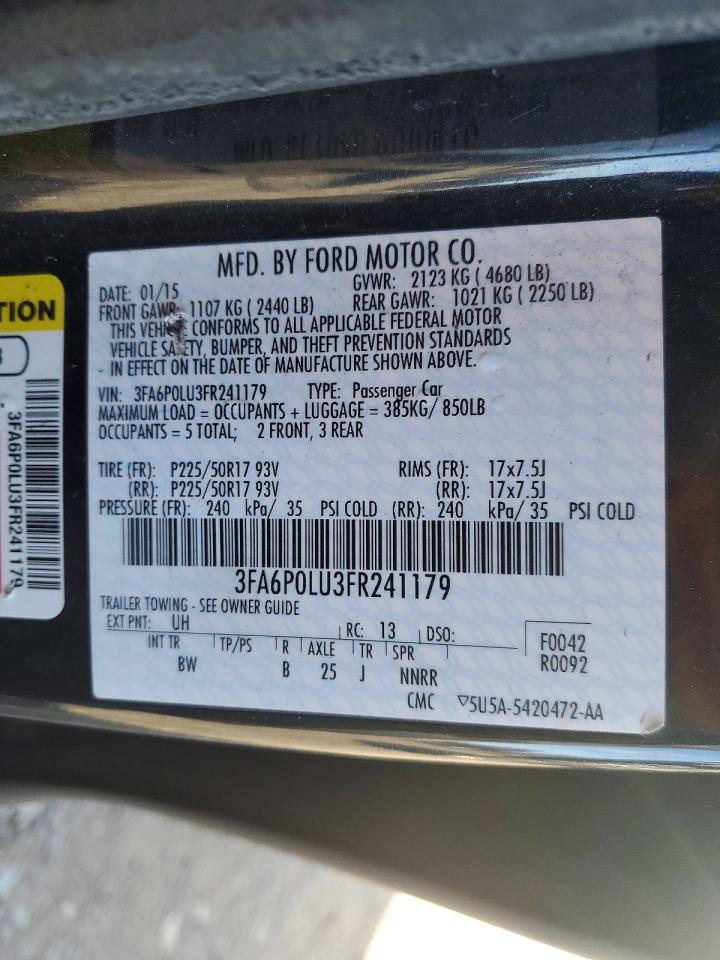 Ford Fusion Se Hybrid