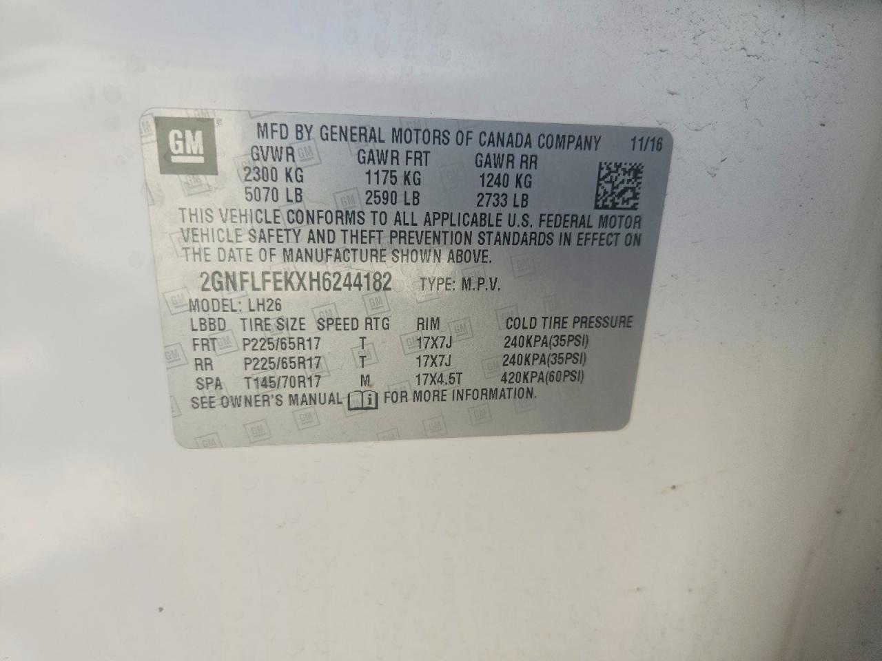 Chevrolet Equinox Lt