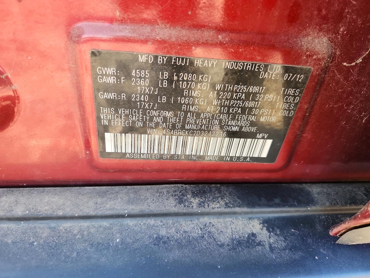 Subaru Outback 2.5i Limited