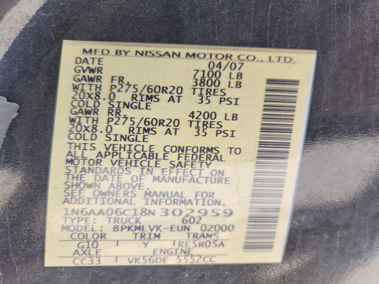 Nissan Titan Xe