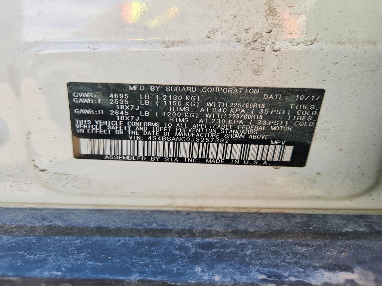 Subaru Outback 2.5i Limited