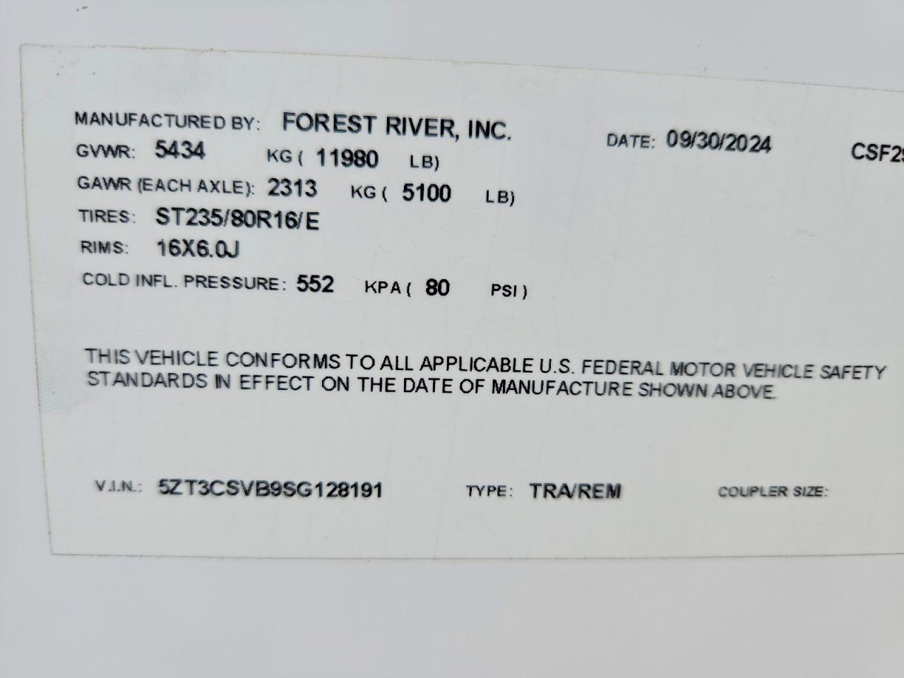 Forest River Crusader