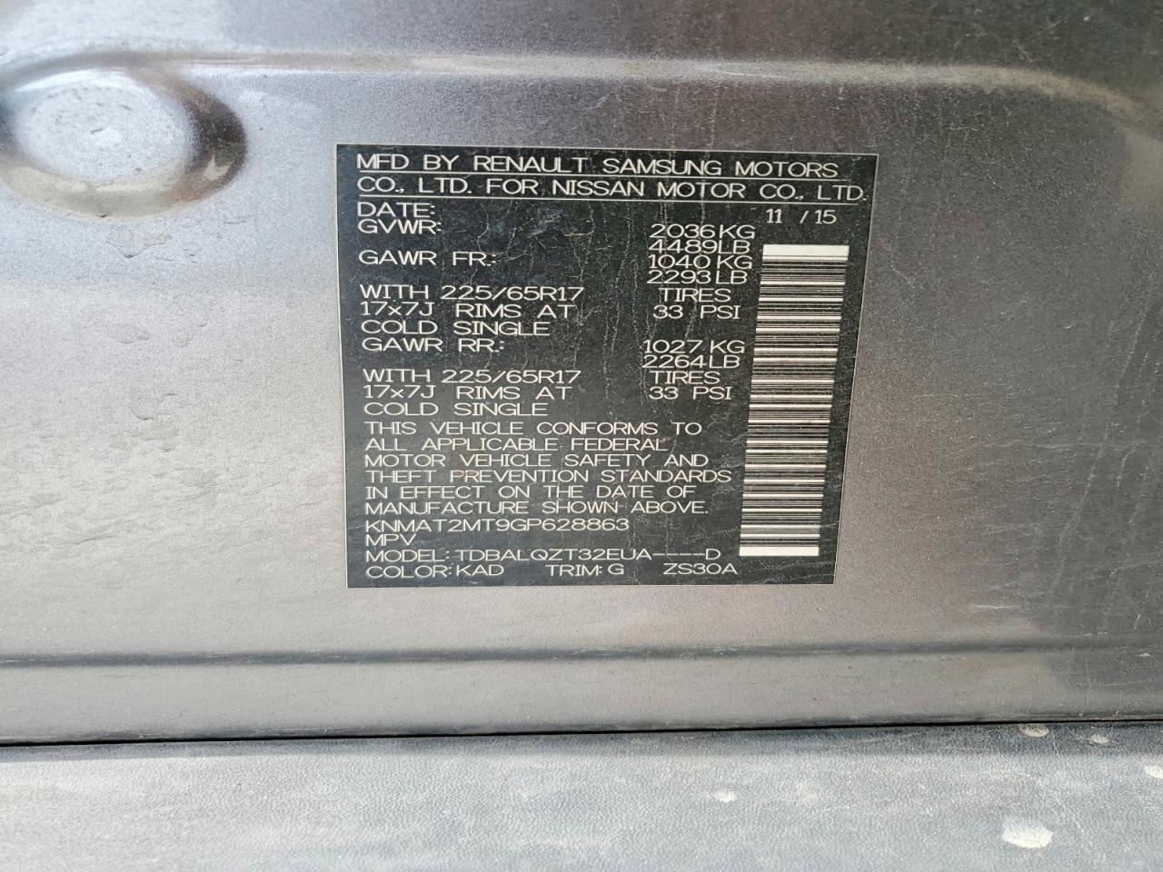 Nissan Rogue Sv