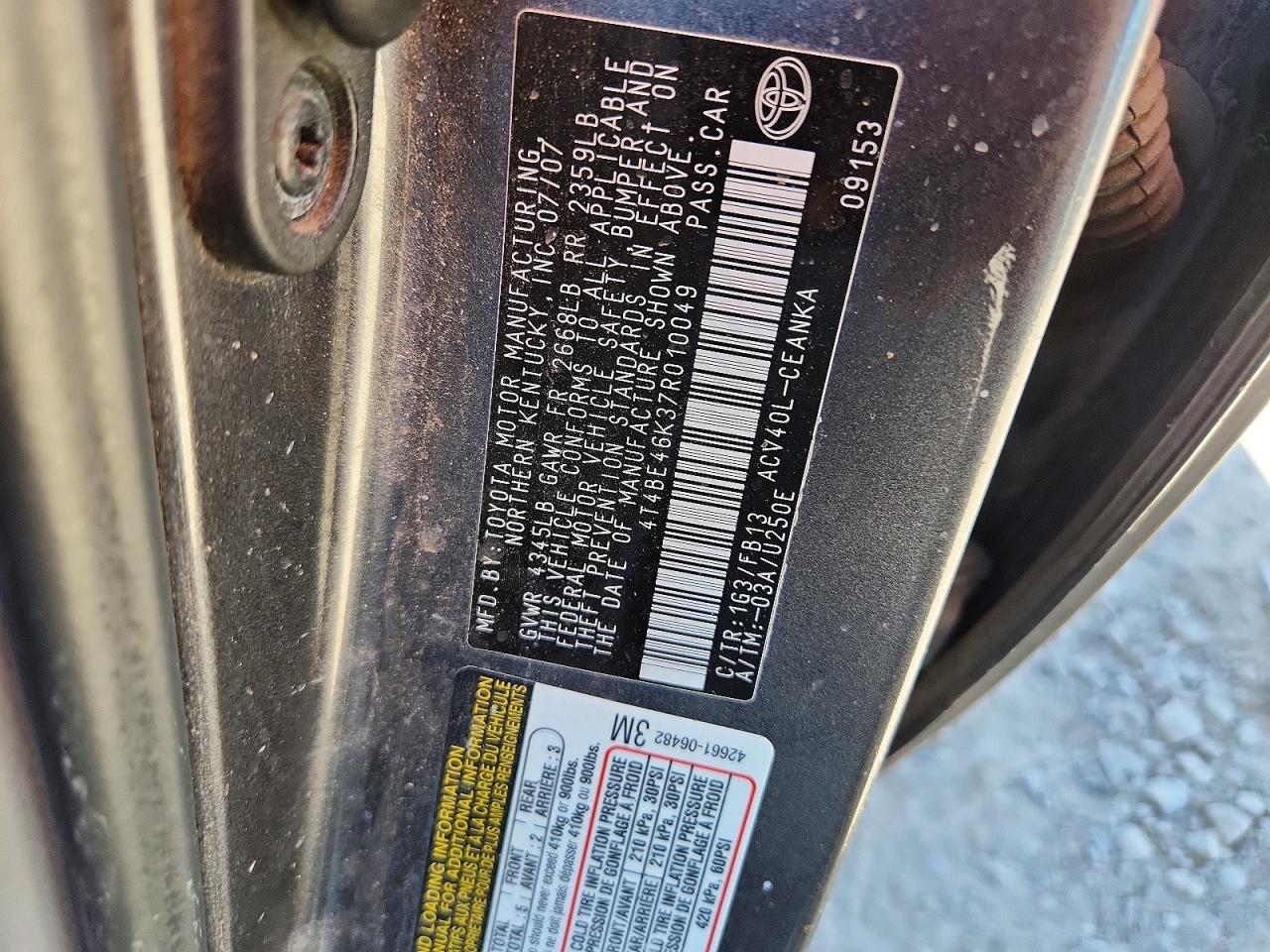 Toyota Camry Le