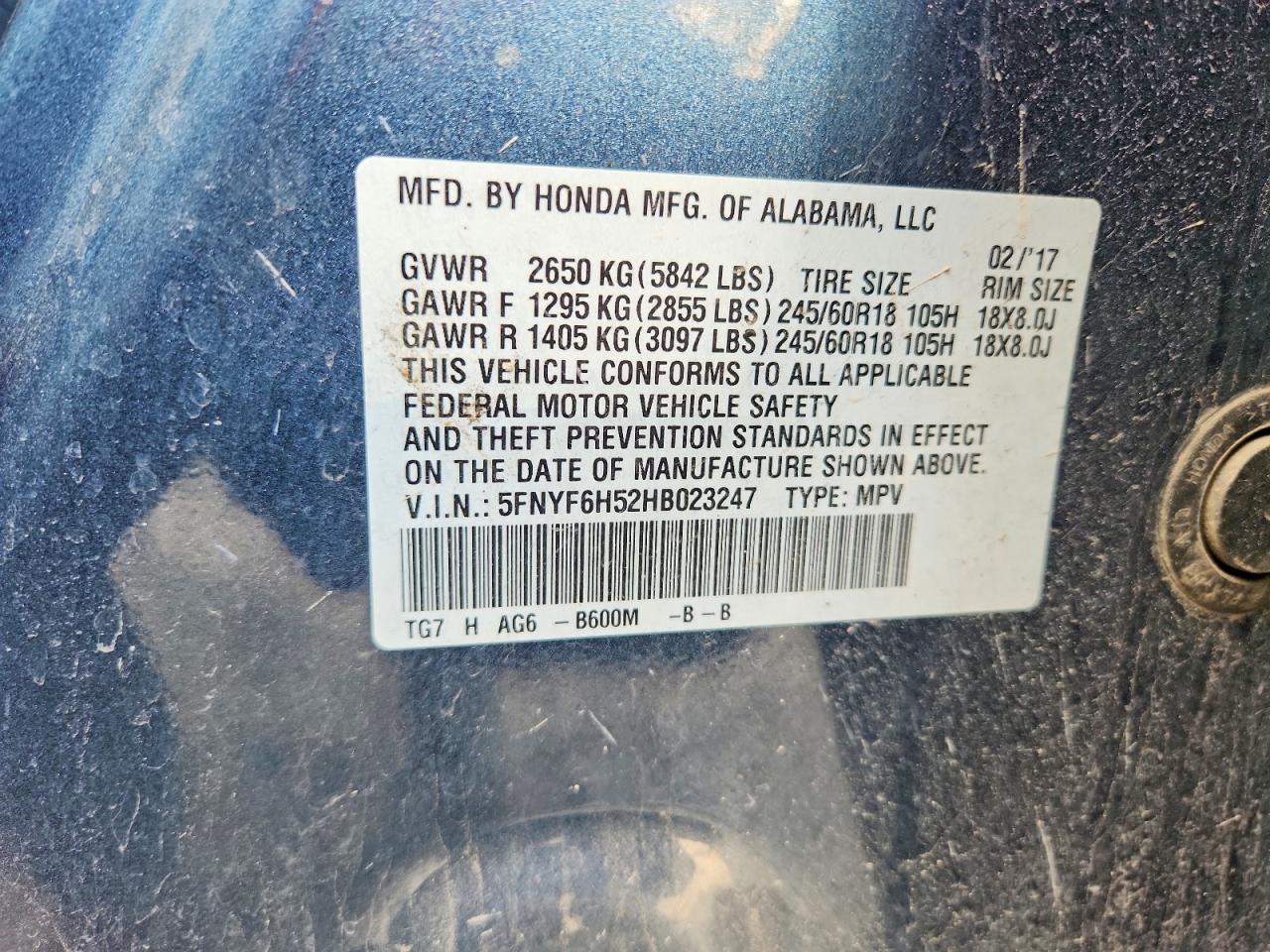 Honda Pilot Exl