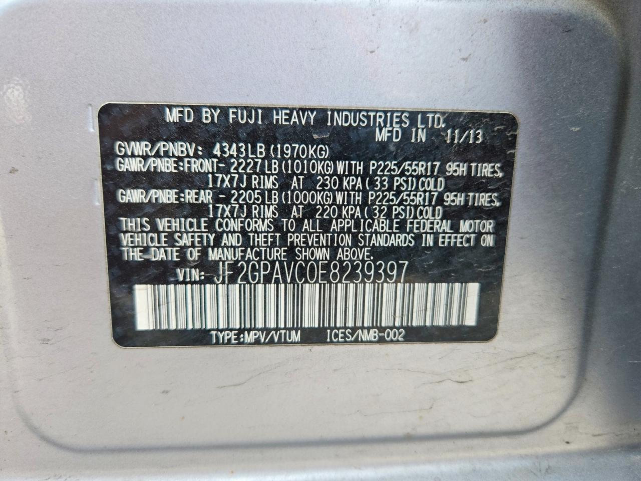 Subaru Xv 2.0 Premium