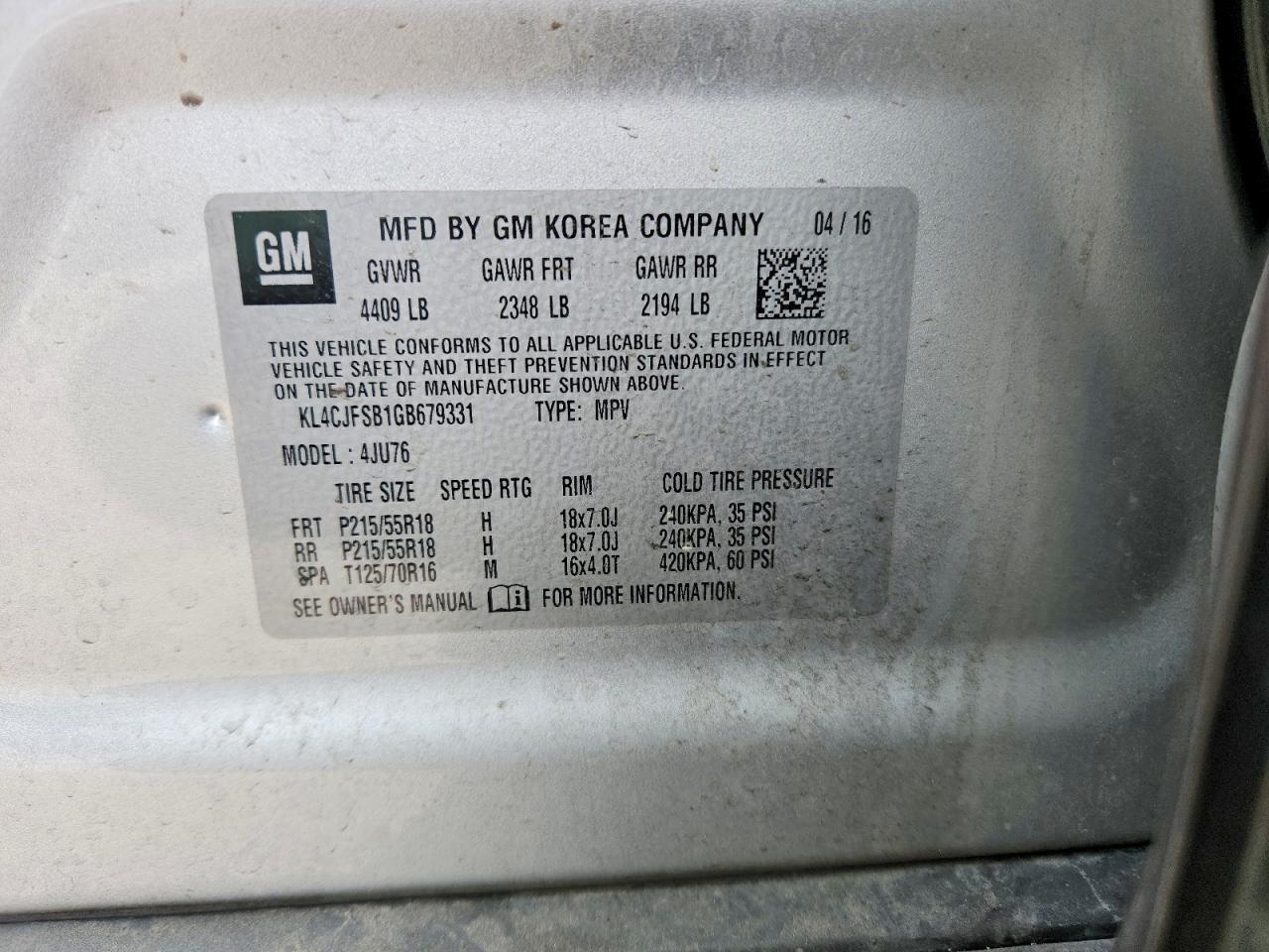 Buick Encore Convenience