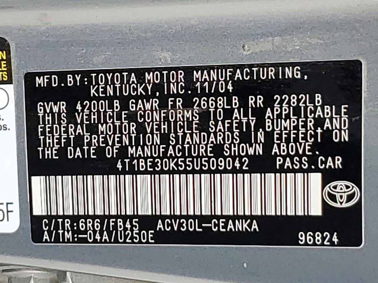 Toyota Camry Le