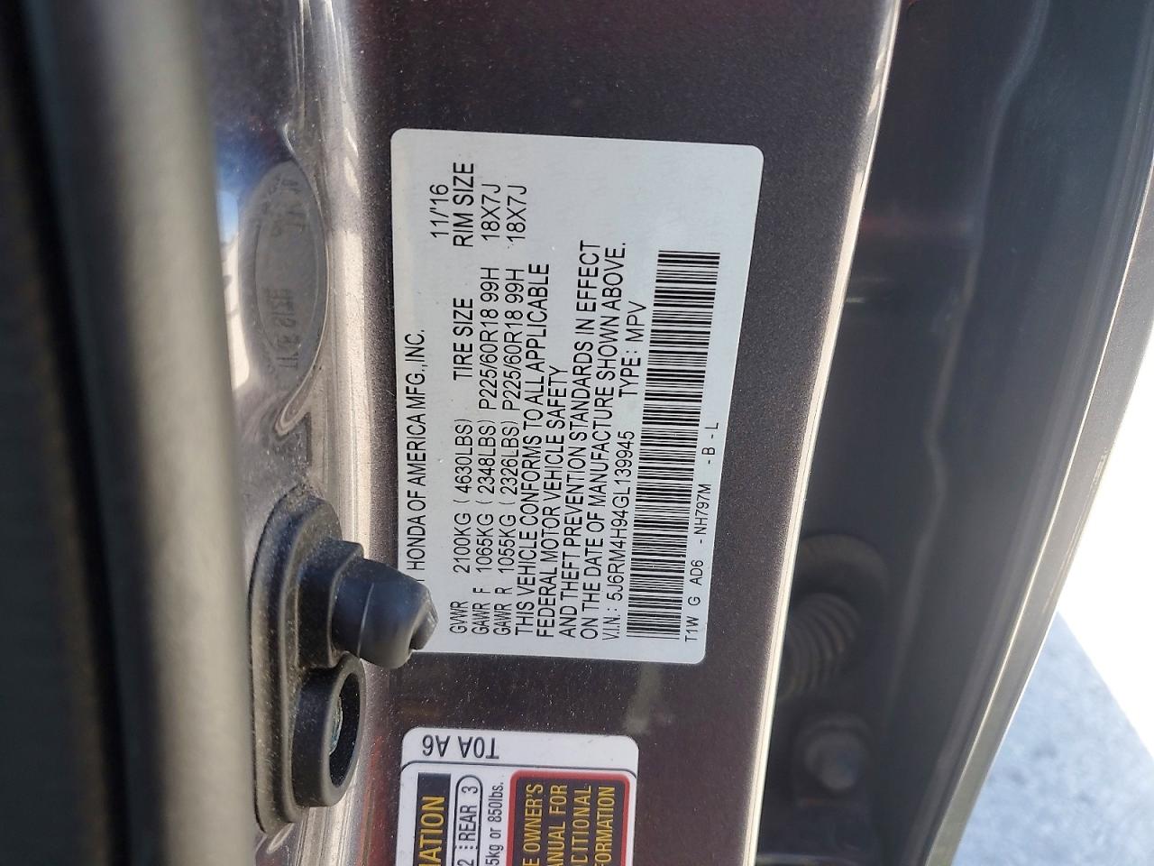 Honda Crv Touring