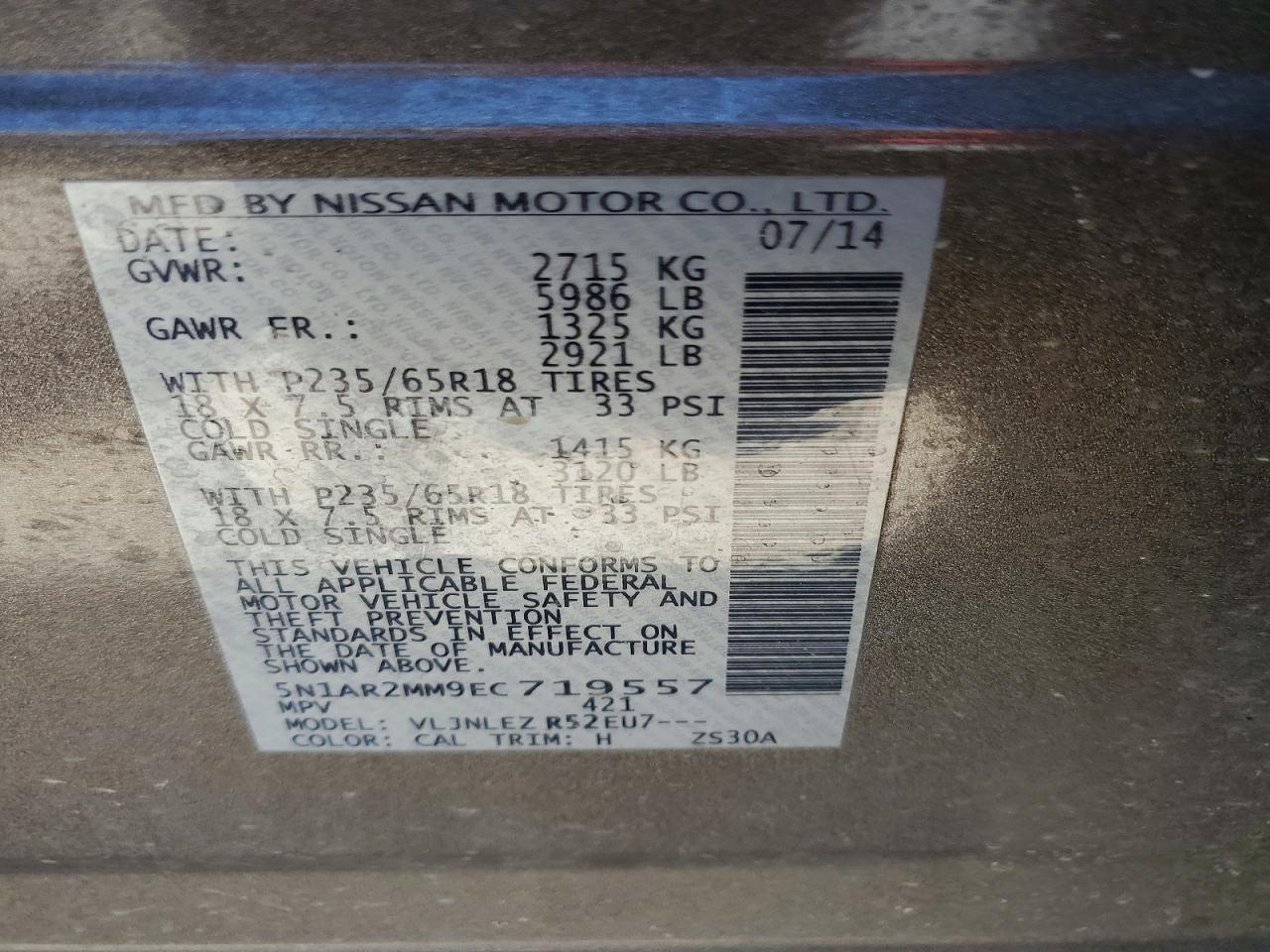 Nissan Pathfinder Sv