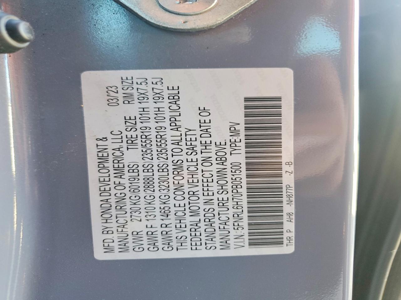 Honda Odyssey Sport-l
