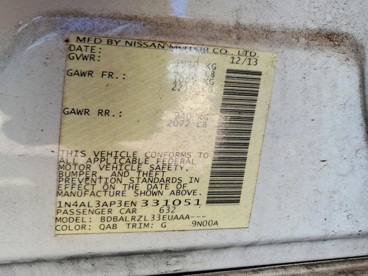 Nissan Altima 2.5 S