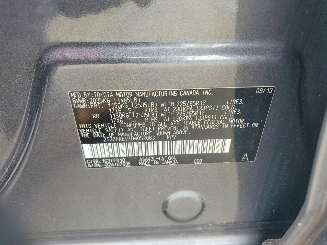 Toyota RAV4 Le