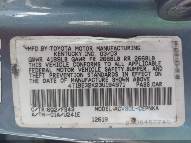Toyota Camry Le