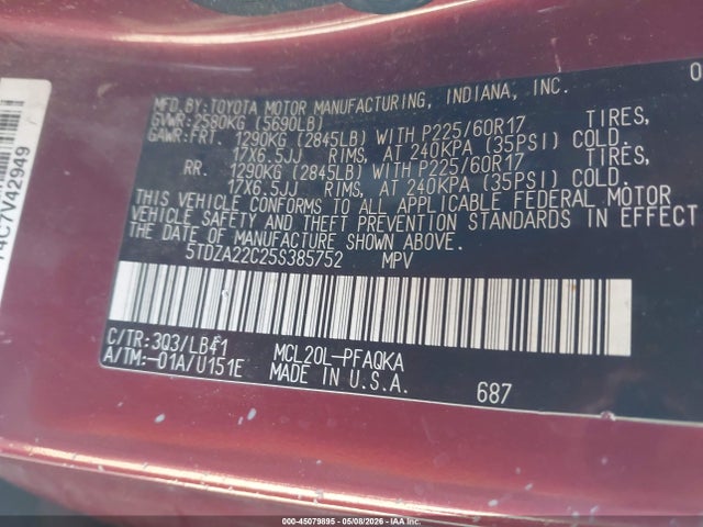 Toyota Sienna Xle