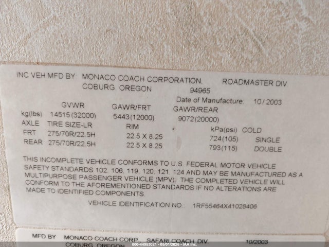 Roadmaster Monocoque