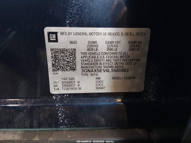 Chevrolet Equinox Awd Ls