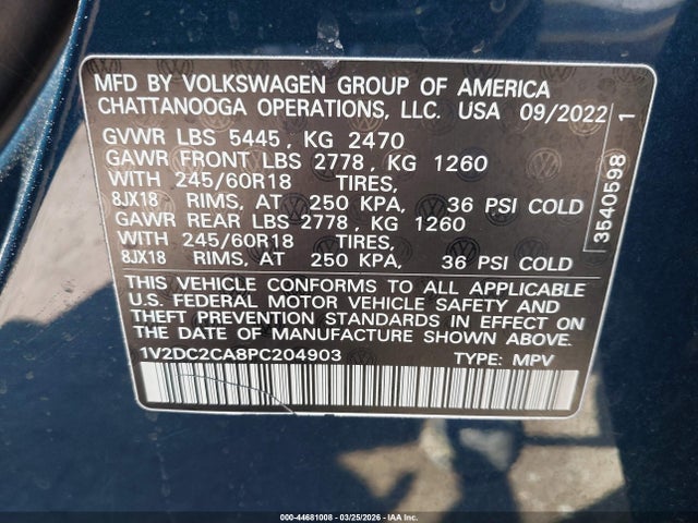 Volkswagen Atlas 2.0t Se