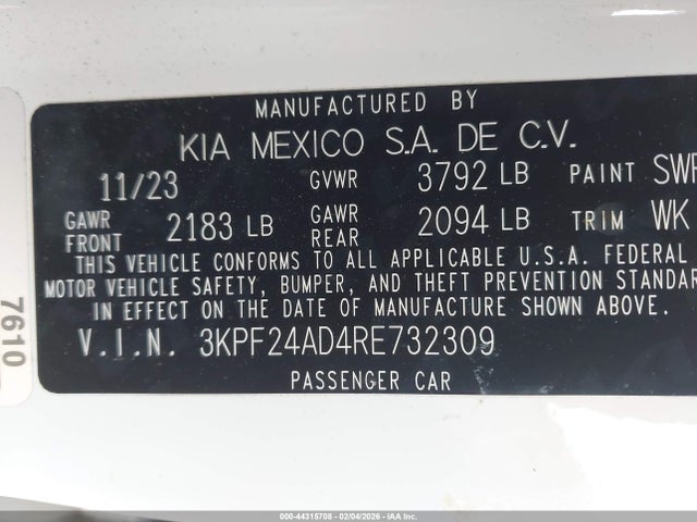 Kia Forte Lxs