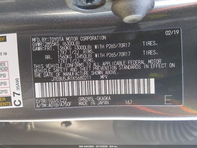 Toyota 4Runner Trd Off Road Premium