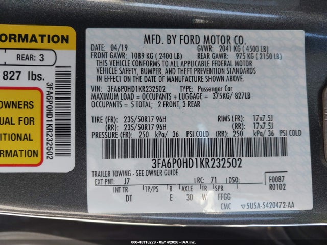 Ford Fusion Se