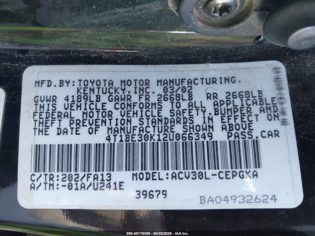 Toyota Camry Xle