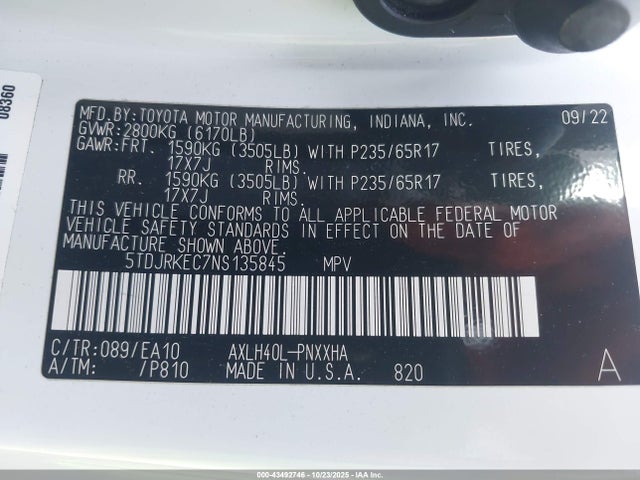 Toyota Sienna Xle