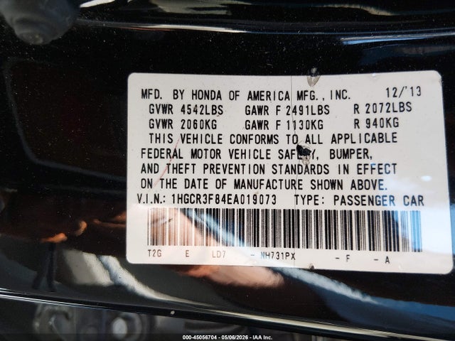 Honda Accord Ex-l V-6