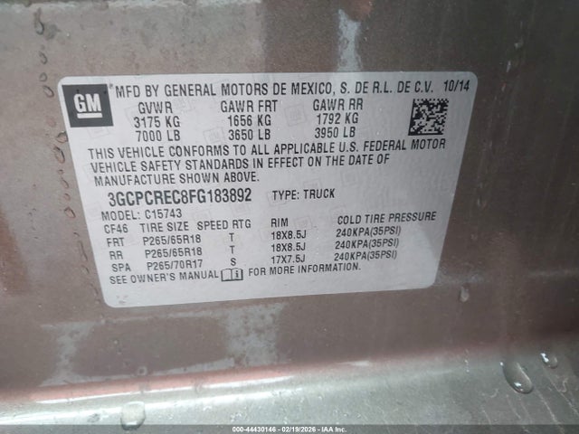 Chevrolet Silverado 1500 1lt