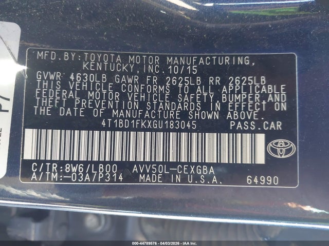 Toyota Camry Xle