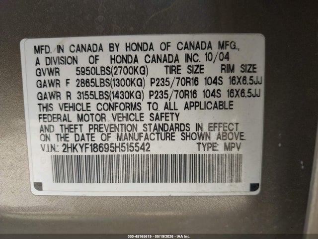 Honda Pilot Ex-l