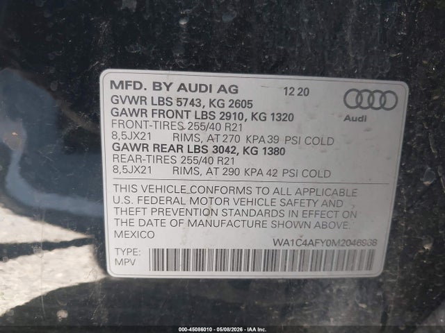 Audi Sq Prestige Tfsi Quattro Tiptronic