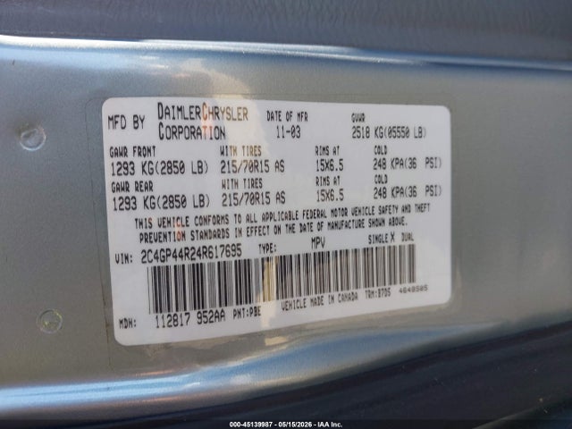 Chrysler Town & Country Lx