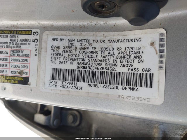Toyota Corolla Le