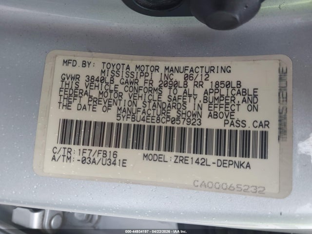 Toyota Corolla Le
