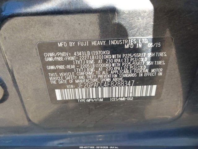 Subaru Crosstrek 2.0i Premium
