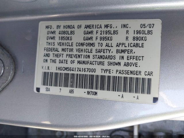 Honda Accord 2.4 Lx
